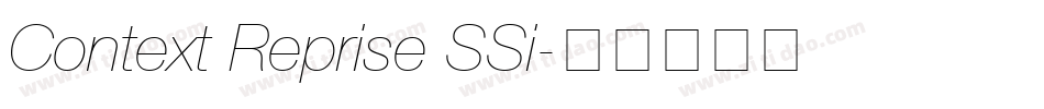 Context Reprise SSi字体转换